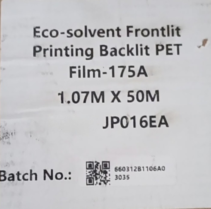Duratrans Eco-solvent Frontlit Printing Backlit PET Film-175A